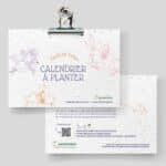 Calendrier à planter - Fleurs du temps - recto-verso