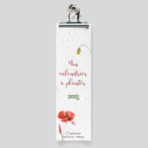 Calendario sembrado de marcapáginas florales - portada