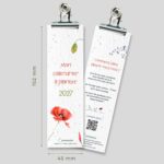 Calendario sembrado de marcapáginas de flores 1 Calendrier ensemencé marque-pages fleuri - couverture