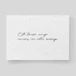 Tarjeta de pésame - Carte de condoléances - Envol Verso Blank