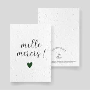 Carte ensemencée remerciement - Merci Minimaliste_recto-verso