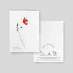 Planting cards - Candeur Collection - Assortment of 5 cards - Poppy