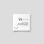 Seeded wedding thank you card - Divine Idylle