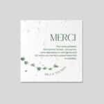 Carte remerciement mariage ensemencée - Divine Idylle 2 Carte remerciement mariage ensemencée – Divine Idylle