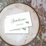 Marque-place ensemencé de mariage - Divine Idylle - situation