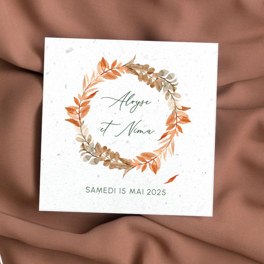 Wedding invitations to plant - Autumn - situation