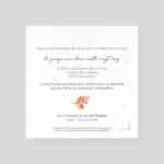 Wedding invitations to plant - Autumn - verso