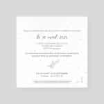 Faire-part de mariage ensemencé - Douceur Nature - verso