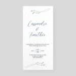 Faire-part ensemencé - Touche moderne - recto