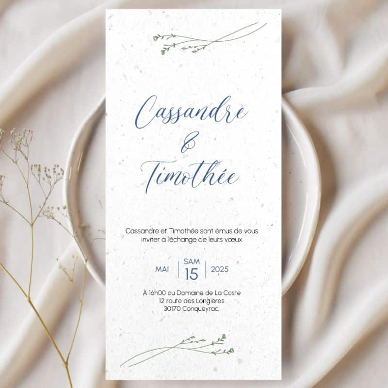 Seeded invitations - Modern touch - situation