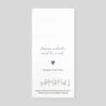 Faire-part ensemencé - Touche moderne - verso