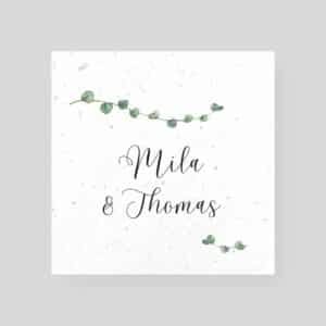 Faire-part mariage ensemencé - Divine Idylle-recto