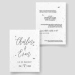 Faire-part mariage ensemencé - Amor entrelazado