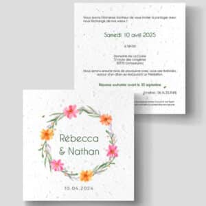 Faire-part à planter mariage - Printemps