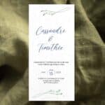 Invitaciones de boda con semillas - Touche Moderne 1 Faire-part mariage ensemencé - Touche Moderne