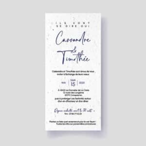 Faire-part mariage ensemencé - Touche Moderne