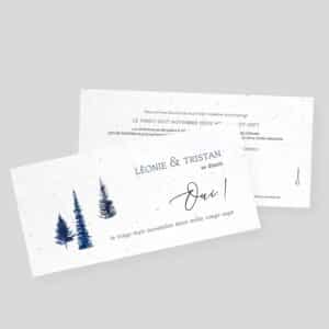 Wedding invitations to plant - Winter - presentation 1