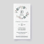 Invitation anniversaire ensemencée - Anniversaire de mariage