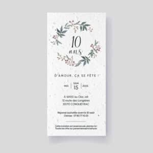Seeded birthday invitation - Wedding anniversary