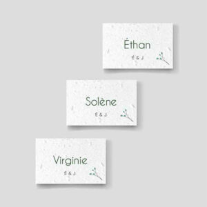 Wedding seeded place card - Douceur nature