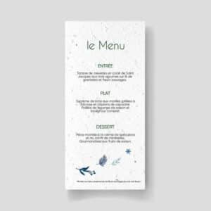 Seeded wedding menu - Winter