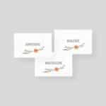 Marque-place mariage ensemencé - Printemps
