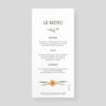 Menu mariage à planter - Printemps