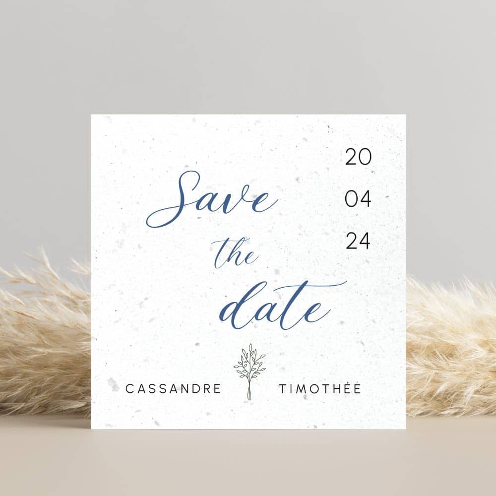 Save the date ensemence Touche moderne situation