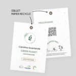 Badges écologiques ensemencés écologiques - papier recyclé recto-verso