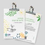 Calendriers ensemencés cadeaux d'entreprise - recto-verso