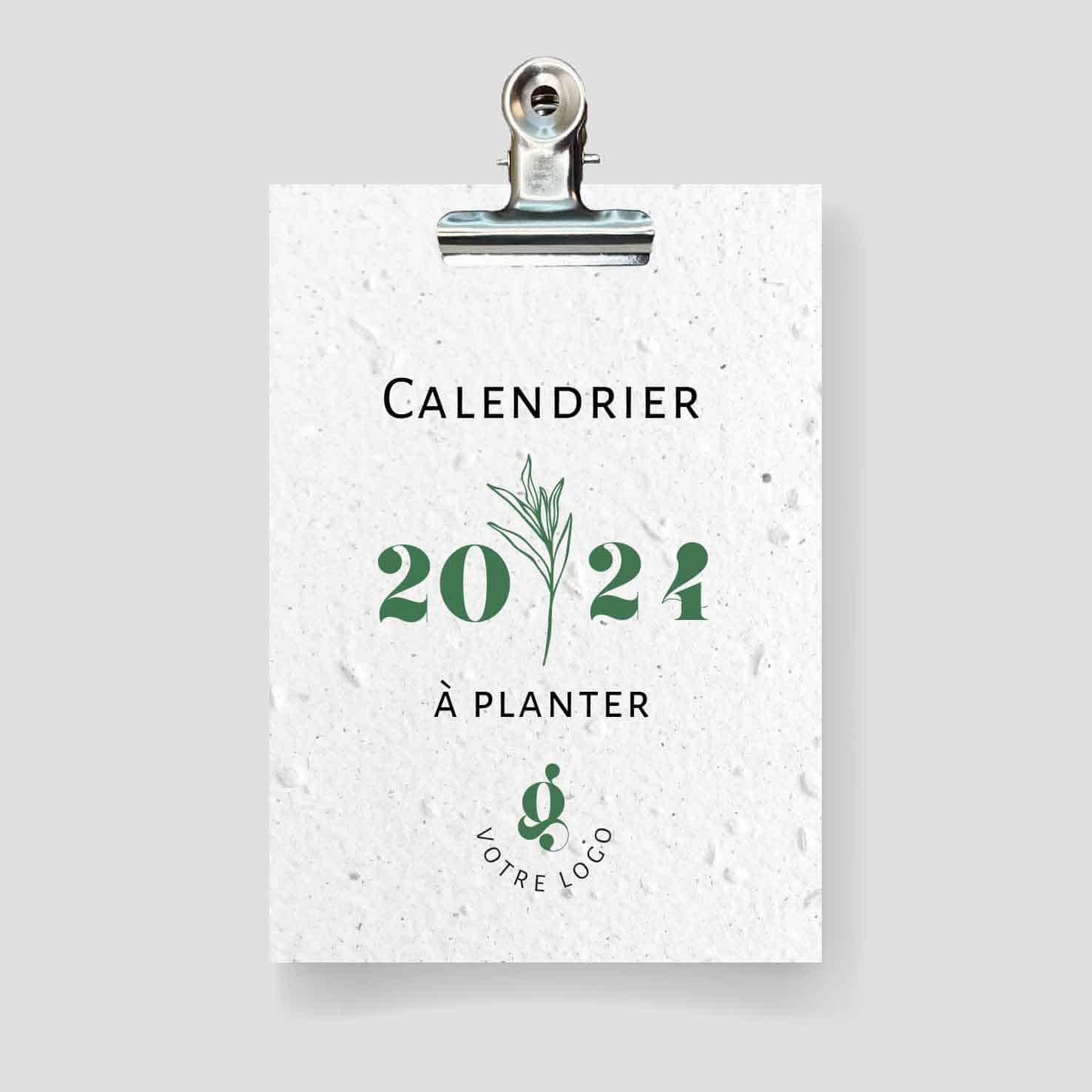 Calendarios con semillas para regalos de empresa - recto