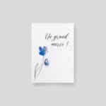 Carte à planter - Carte de remerciement "Un grand merci" recto
