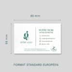 Gesäte Visitenkarte 3 Carte de visite ensemencée - rectangle