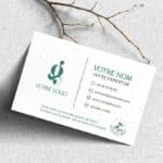 Gesäte Visitenkarte 1 Carte de visite ensemencée - situation