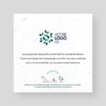 Cartes de vœux ensemencées entreprise verso