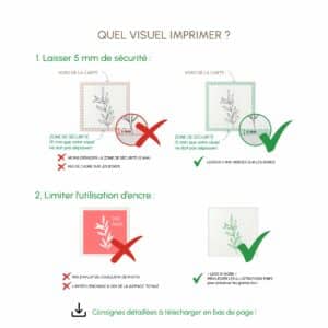 Consignes pour impression personnalisée