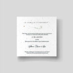 Birth announcement with seeds - Anaïs verso