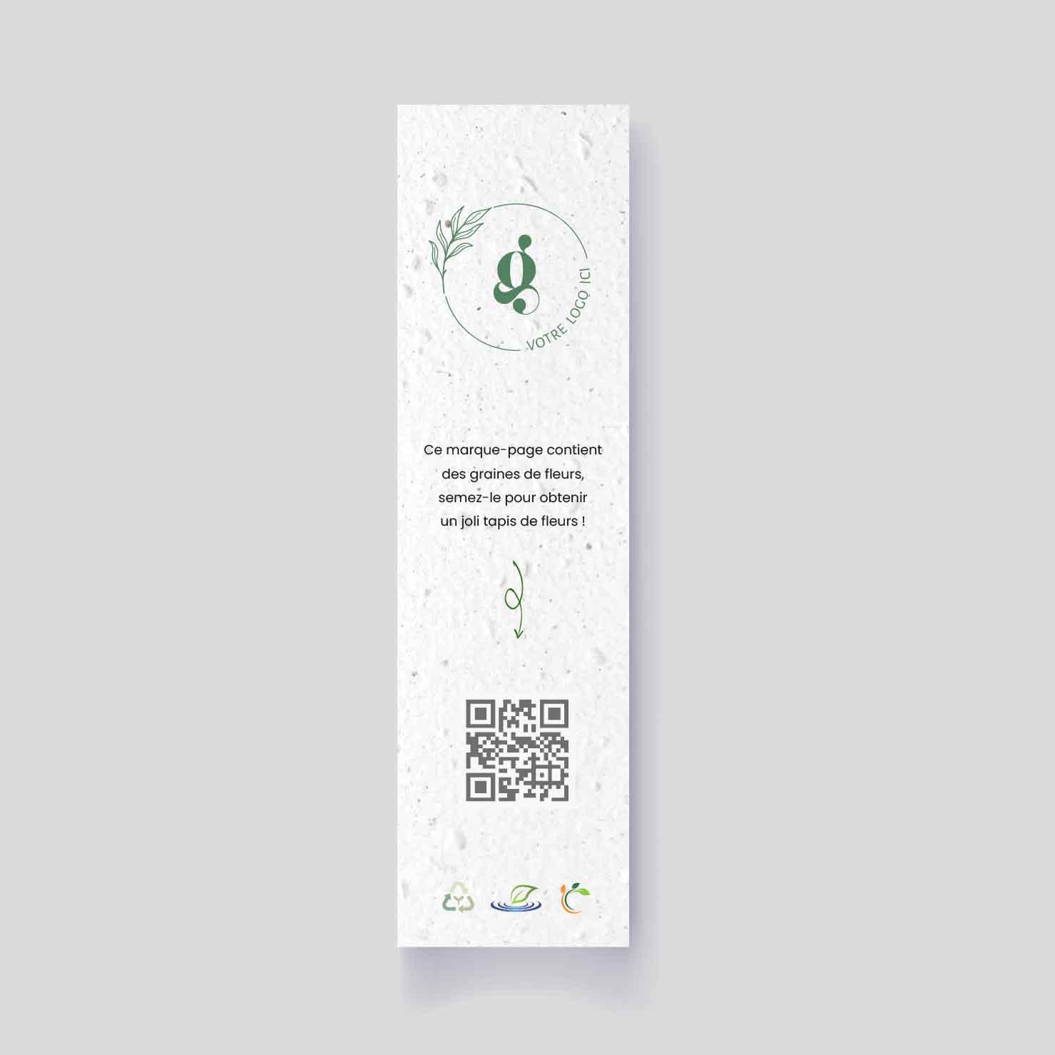 Ecological seeding company bookmark recto