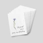 Carte à planter - Remerciement de condoléances