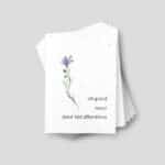 Carte à planter - Remerciement de condoléances - Fleur de gratitude - lot de 10 cartes