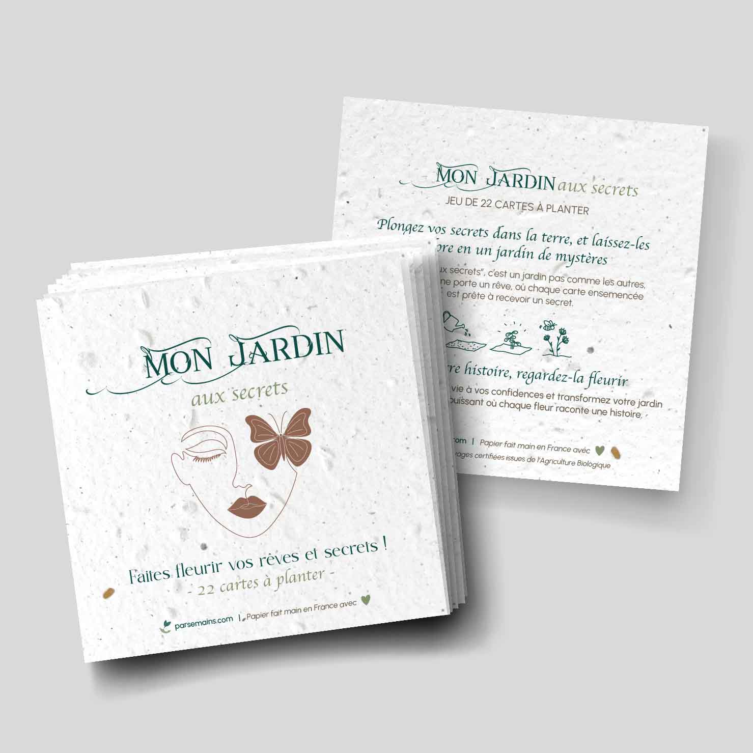 Set de tarjetas de afirmación para plantar - Mi jardín secreto - 1