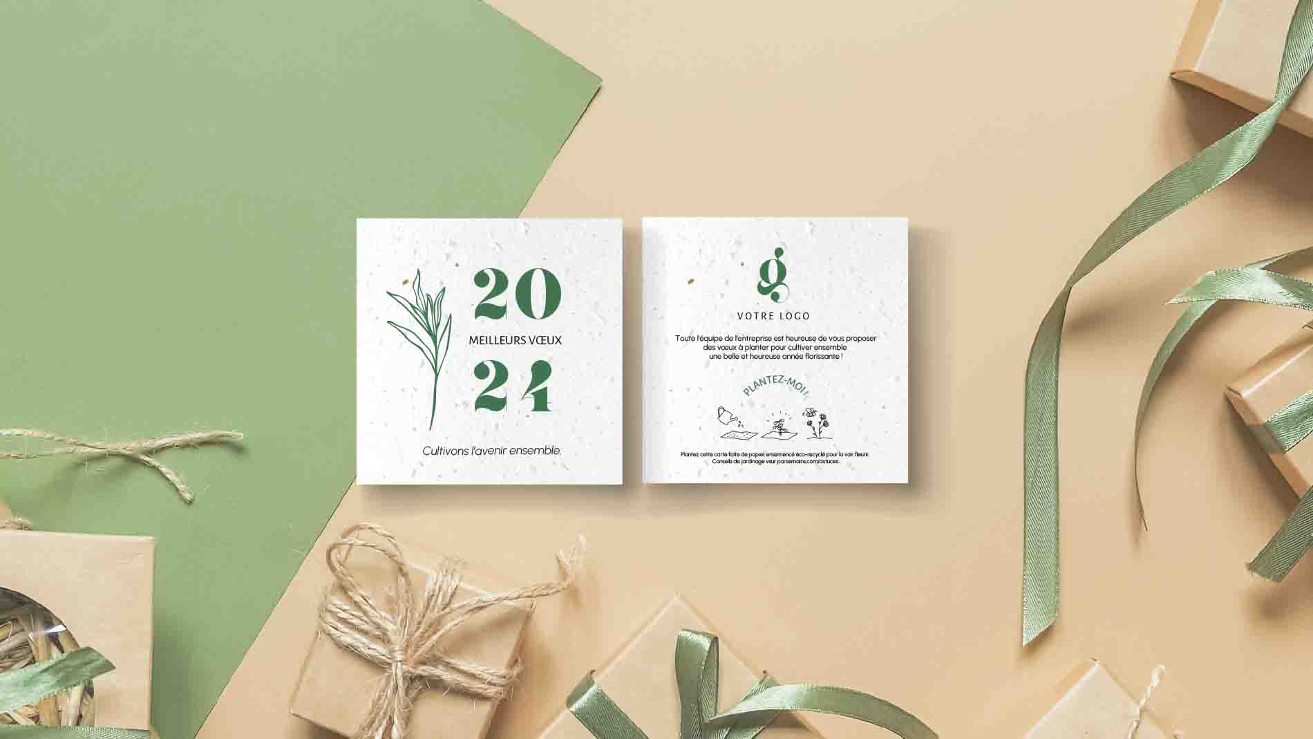 Seeded greetings cards for businesses: An original and ecological touch