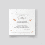 Faire-part ensemencé - Faire-part de baptême "Evelyn" verso