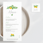 Marque-place de mariage à planter - "Passion Citron" - situation