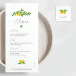 Marque-place de mariage à planter - "Passion Citron" - détail