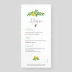 Menu mariage ensemencé