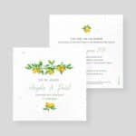 Faire-part de mariage ensemencé - Passion Citron 2