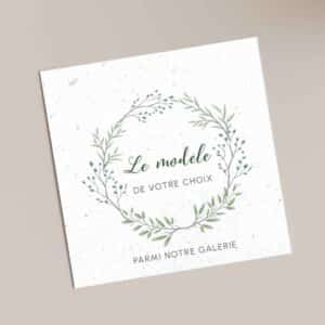 Ecological wedding announcement 15 Seeded invitation sample - model to choose from