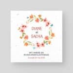 Faire-Part de mariage ensemencé éco-recyclé - Butterfly Parade 1 Faire-Part de mariage ensemencé éco-recyclé - Butterfly Parade - recto