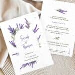 Faire-part mariage à semer - Lavande bohème - situation